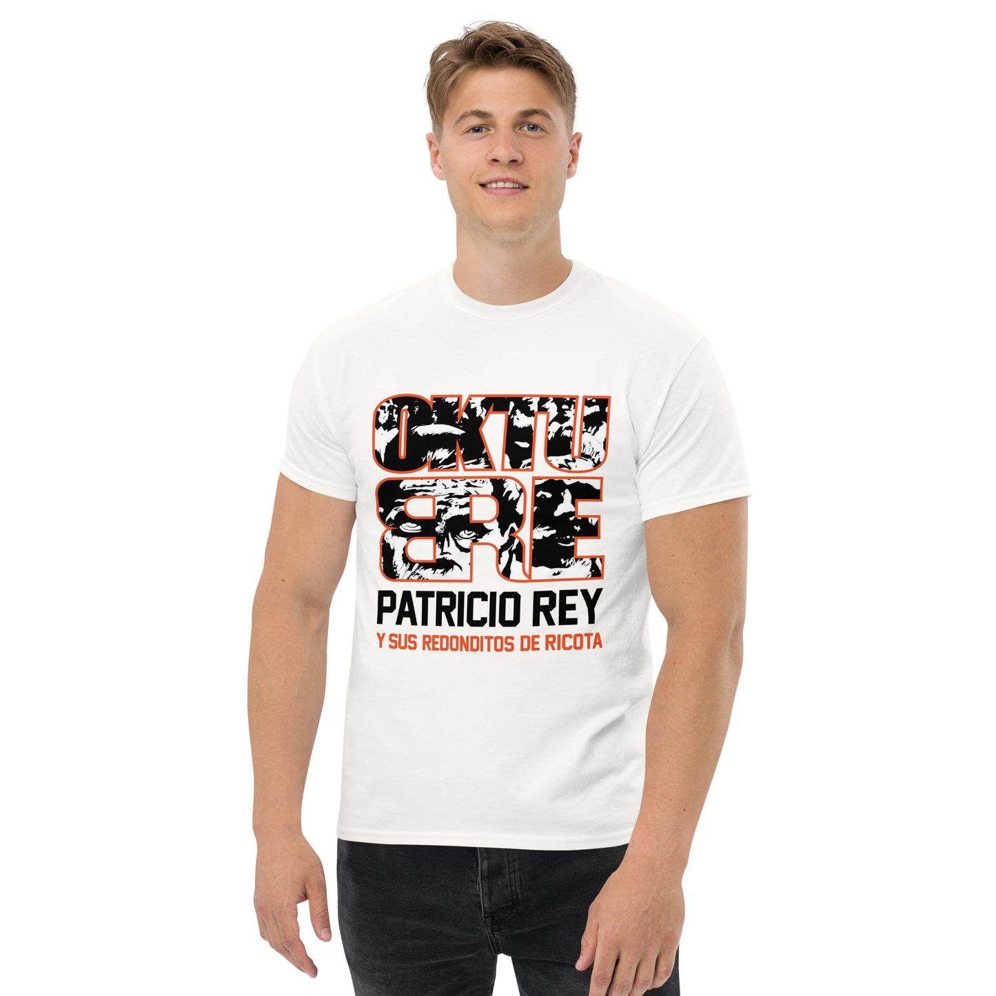 Patricio Rey y sus Redonditos de Ricota. Algodón 100%. Corte Unisex. Blanca o gris. CAM2519.