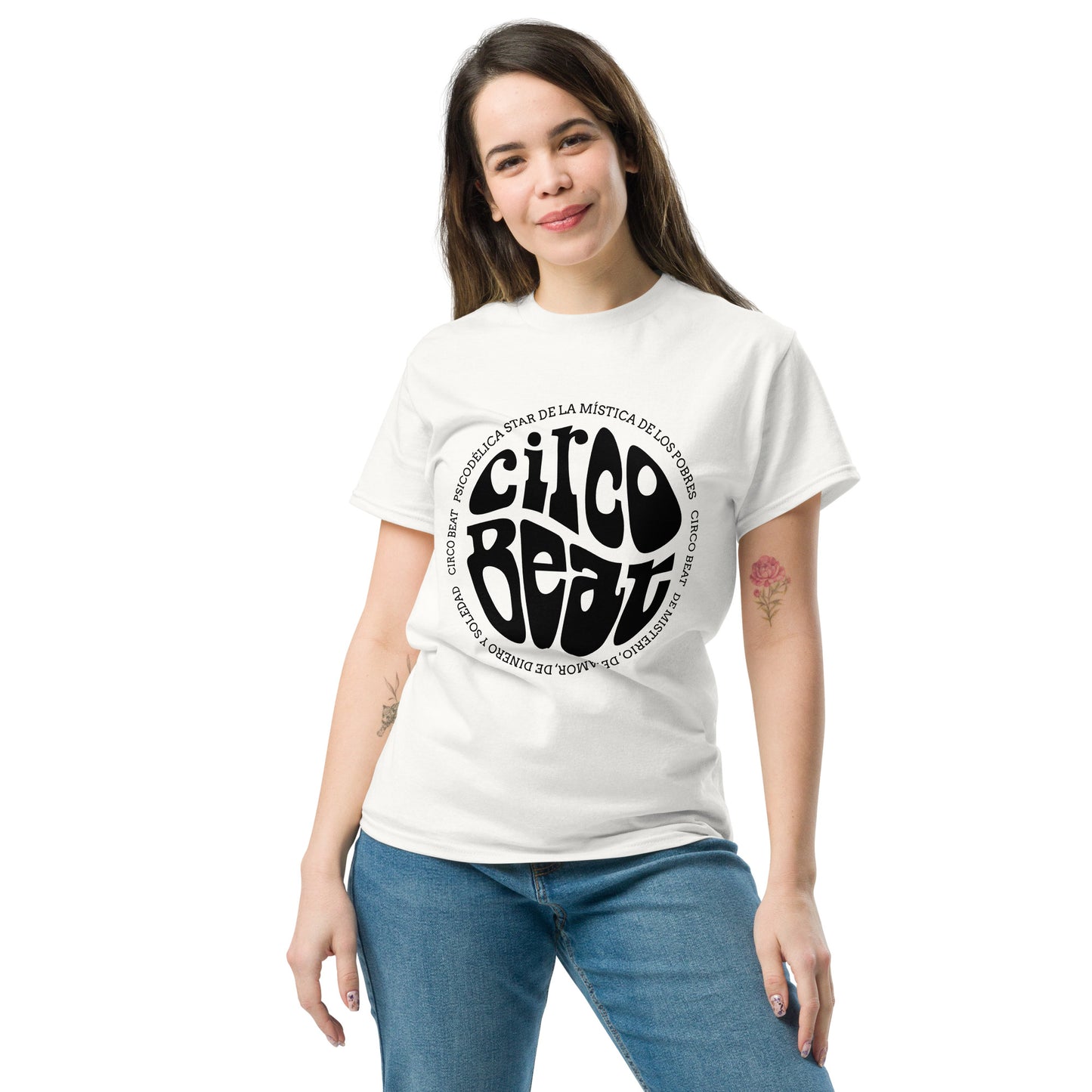 Fito Paez. Circo Beat. Algodón 100%. Corte Unisex. Blanca. CAM2812.