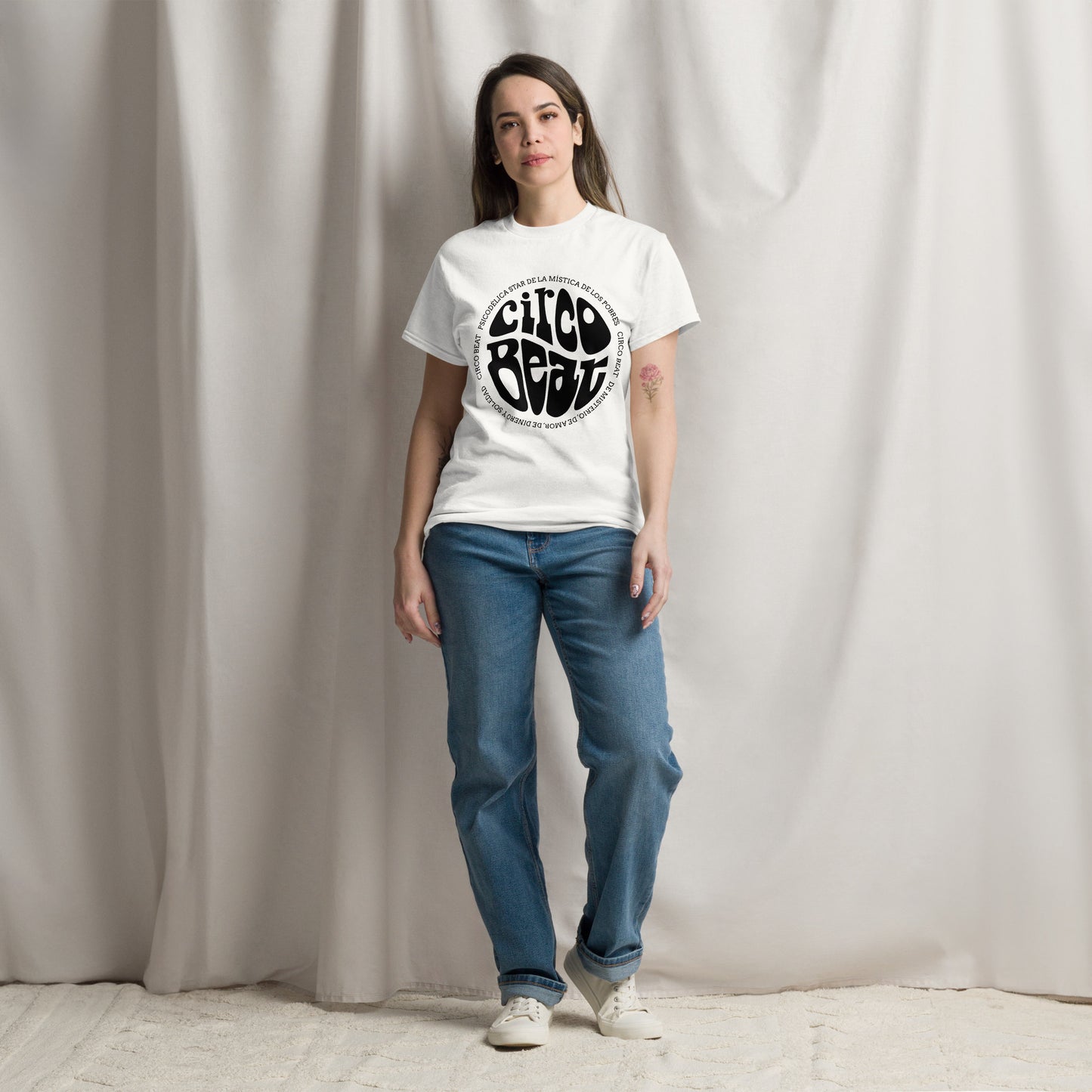 Fito Paez. Circo Beat. Algodón 100%. Corte Unisex. Blanca. CAM2812.