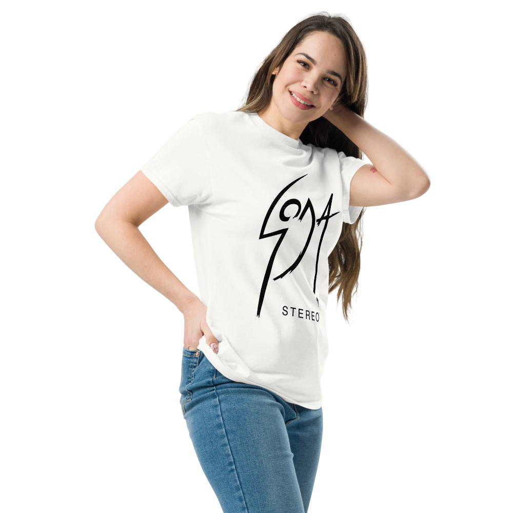 Soda Stereo. Argentina. Algodón 100%. Corte Unisex. Blanca. CAM2723.