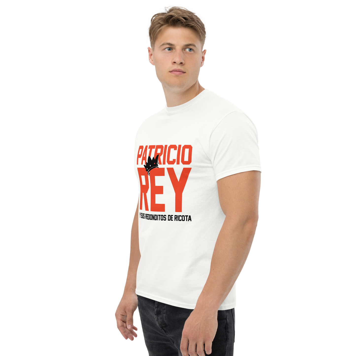 Patricio Rey y sus Redonditos de Ricota. Algodón 100%. Corte Unisex. Blanca o gris. Opción 1. CAM2512.
