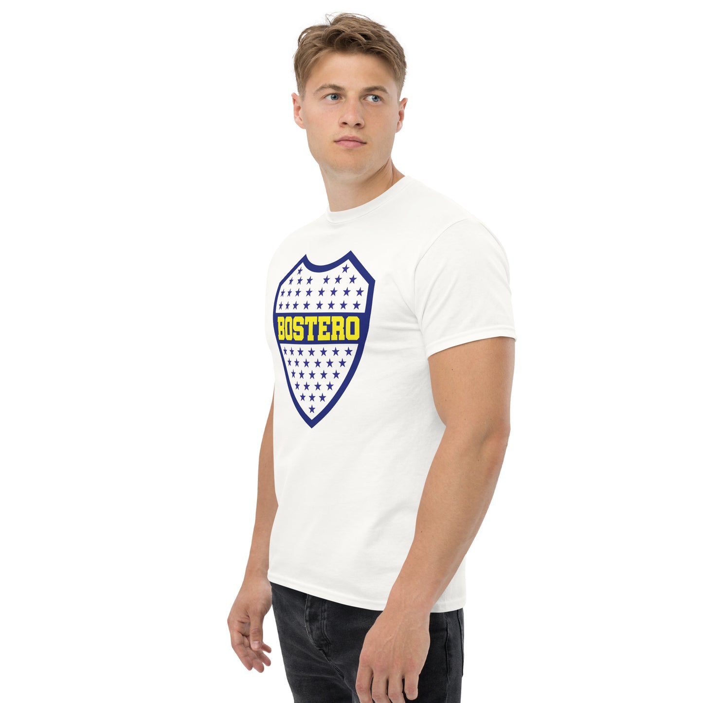 Club Atlético Boca Juniors. CABJ. Algodón 100%. Corte Unisex. Blanca o gris. CAM1217.