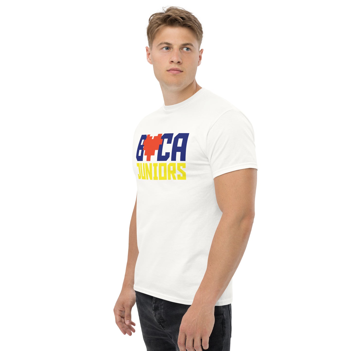 Club Atlético Boca Juniors. CABJ. Algodón 100%. Corte Unisex. Blanca o gris. CAM1218.