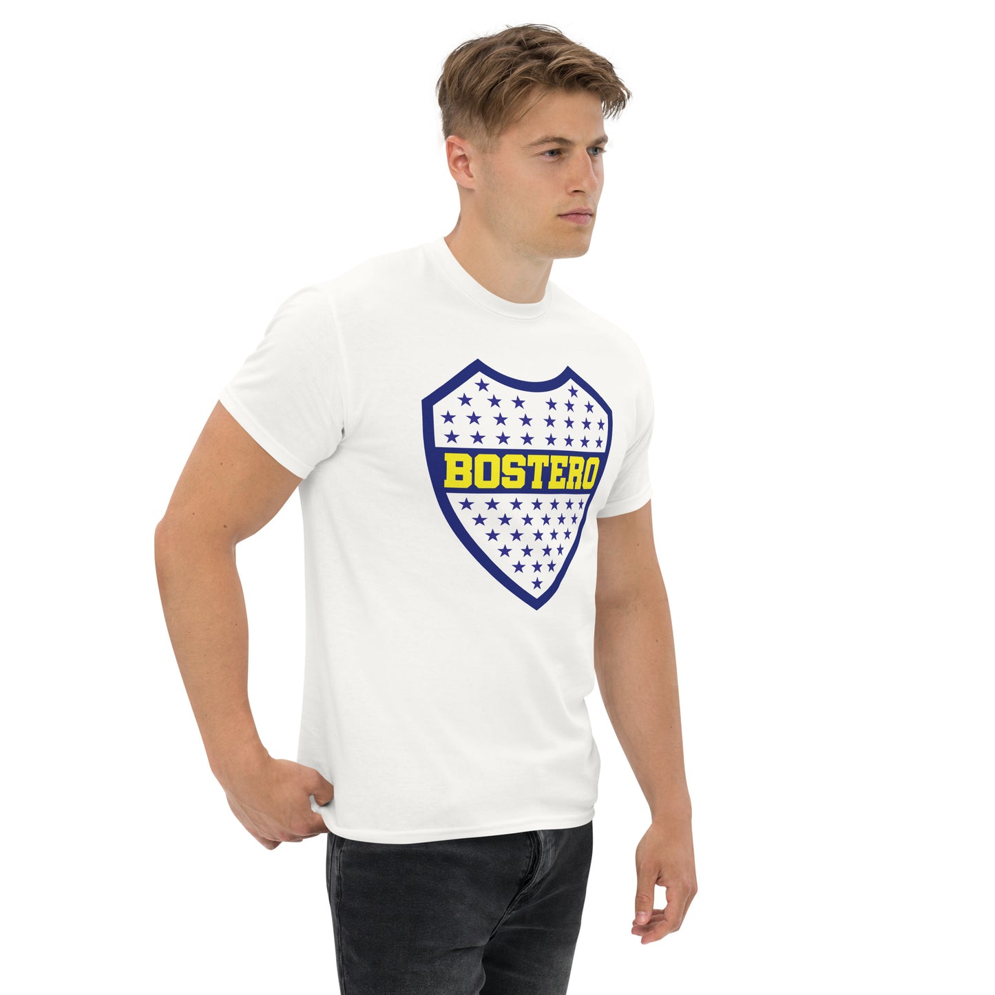 Club Atlético Boca Juniors. CABJ. Algodón 100%. Corte Unisex. Blanca o gris. CAM1217.