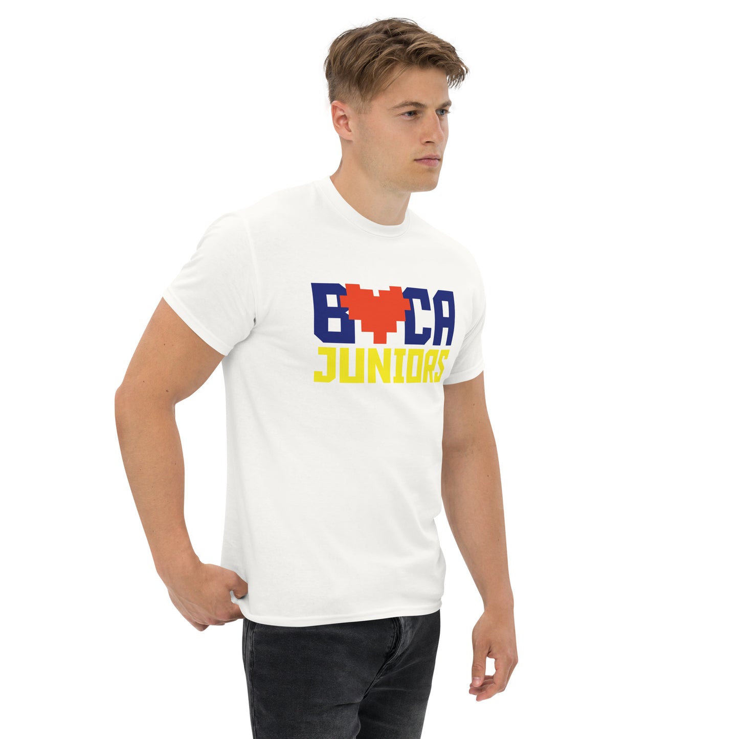 Club Atlético Boca Juniors. CABJ. Algodón 100%. Corte Unisex. Blanca o gris. CAM1218.