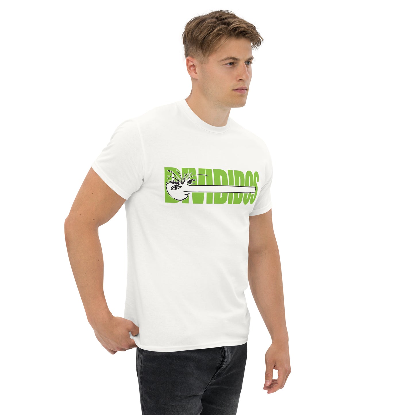 Divididos. Camiseta de Algodón 100% peinado. Corte Unisex. Blanca y gris. Opción 1. CAM2411.