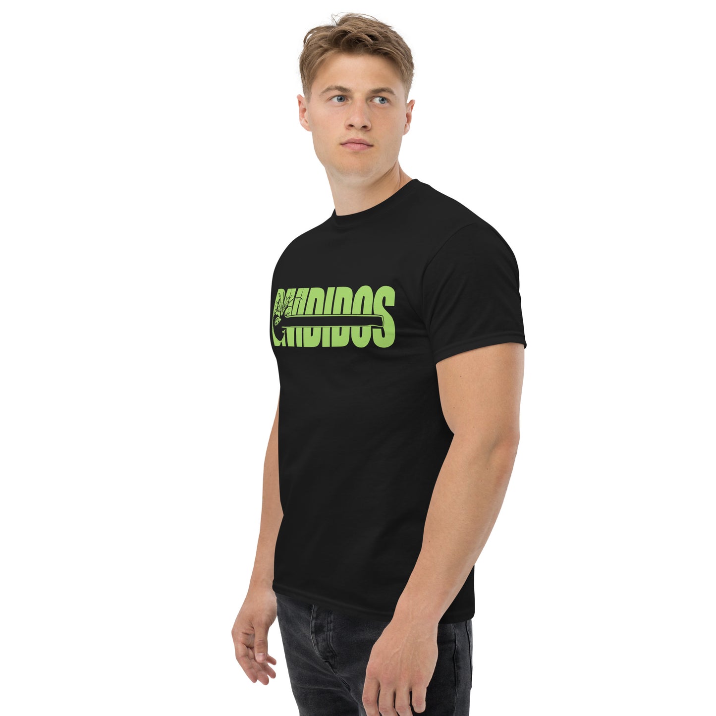 Divididos. Camiseta de Algodón 100%. Corte Unisex. Negra. Opción 2. CAM2411.