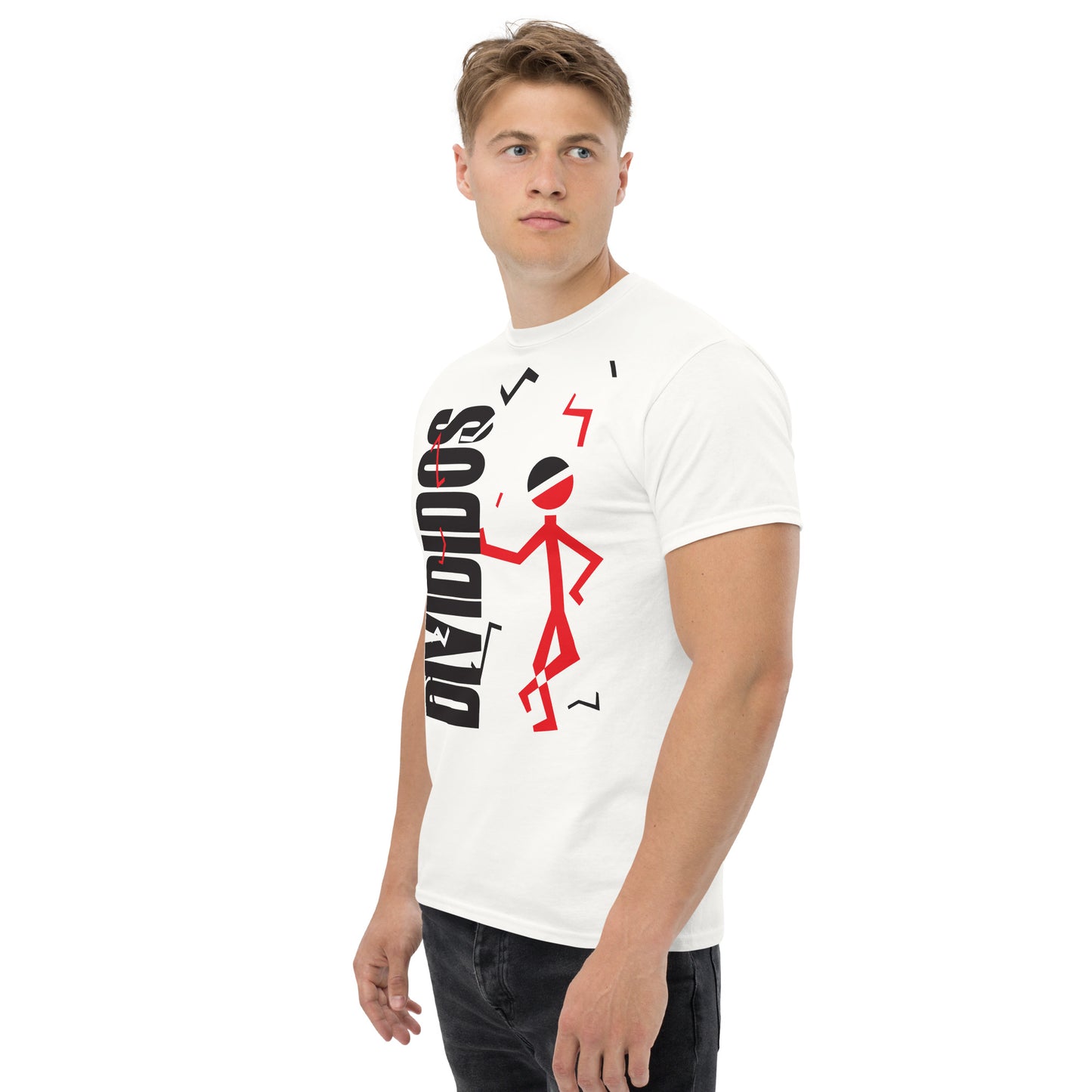 Divididos. Camiseta de Algodón 100% peinado. Corte Unisex. Blanca. Opción 1 . CAM2412.