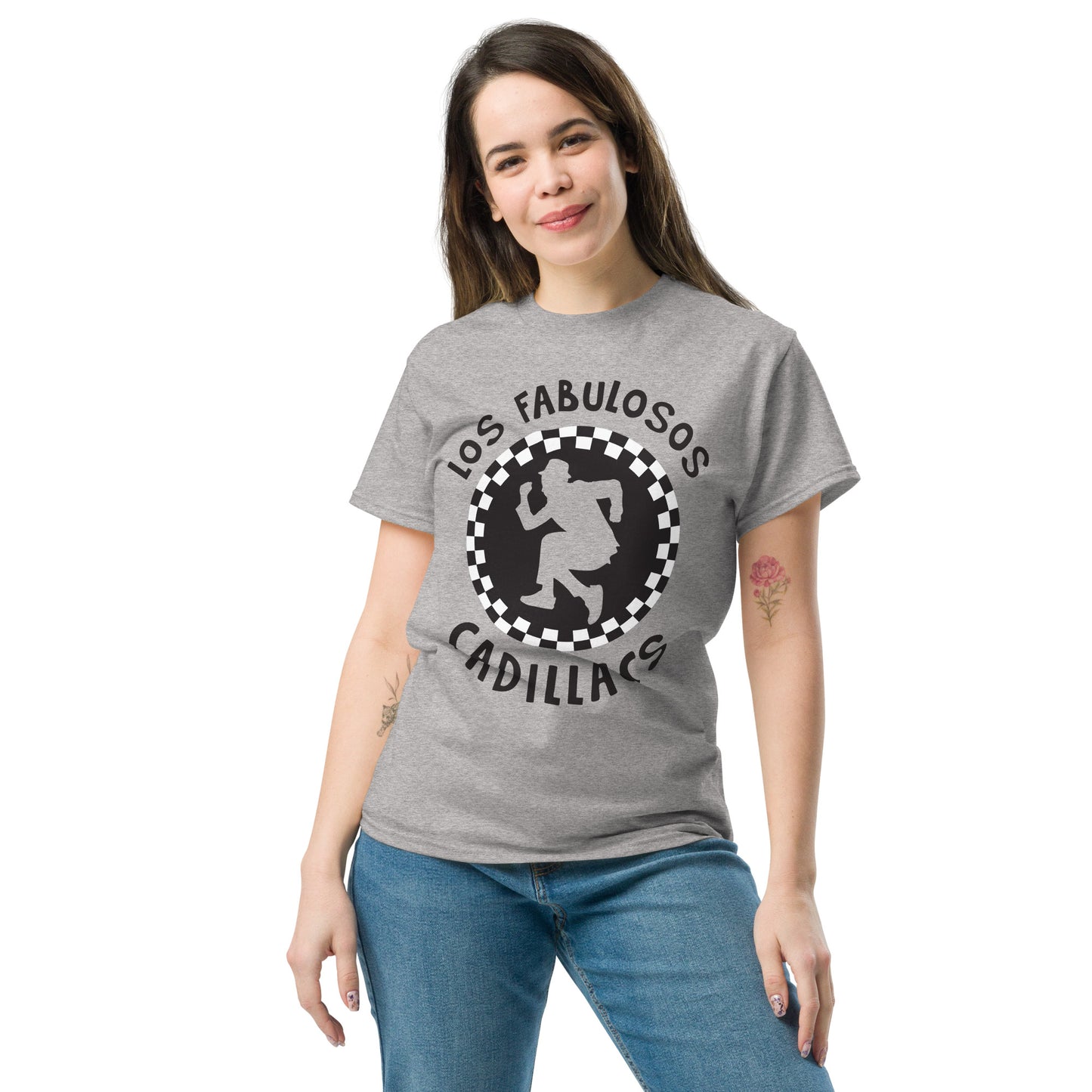 Los Fabulosos Cadillacs. Argentina. Algodón 100%. Corte Unisex. Gris. CAM2607.