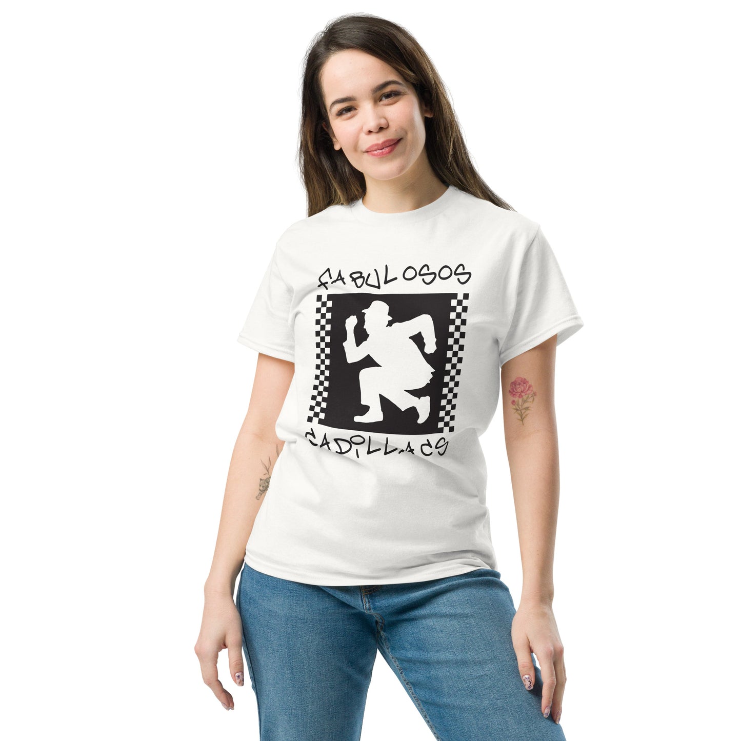 Los Fabulosos Cadillacs. Argentina. Algodón 100%. Corte Unisex. Blanca. CAM2610.