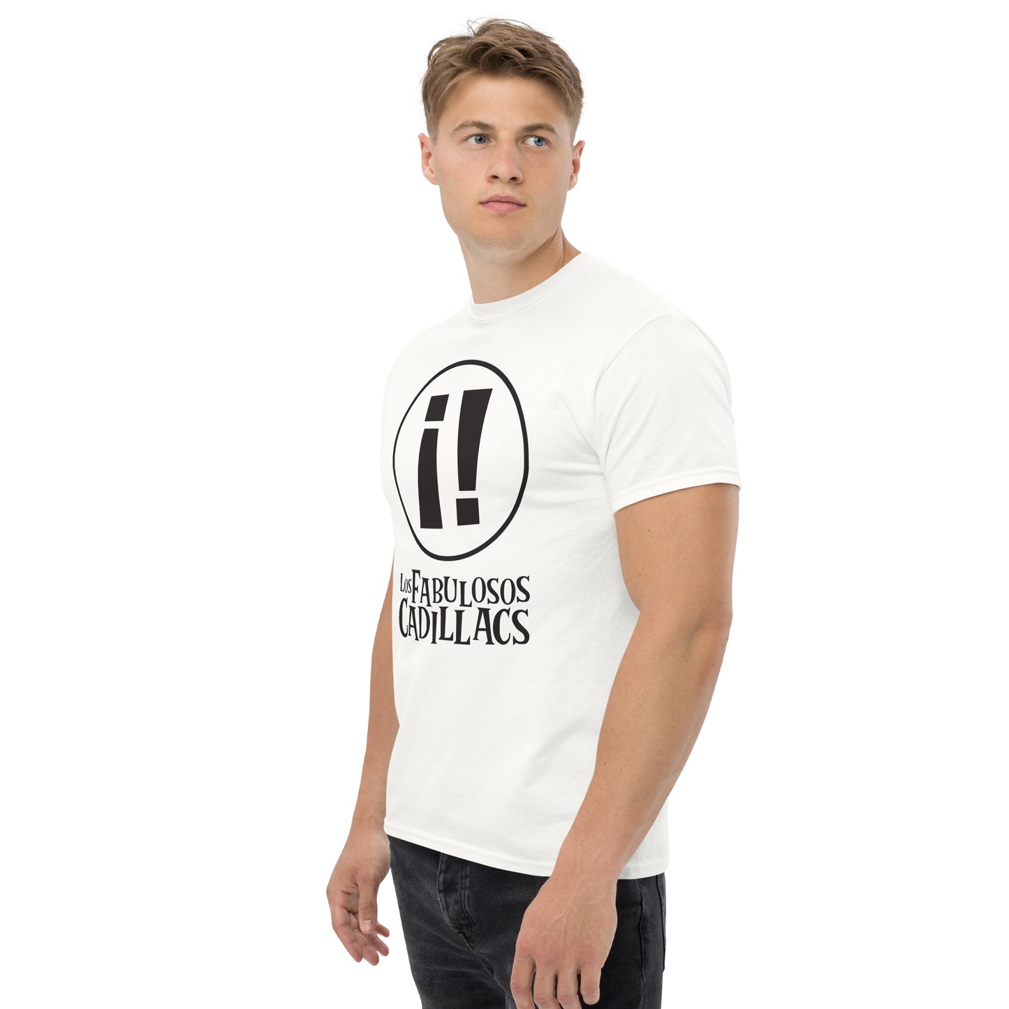 Los Fabulosos Cadillacs. Argentina. Algodón 100%. Corte Unisex. Blanca y gris. CAM2614.