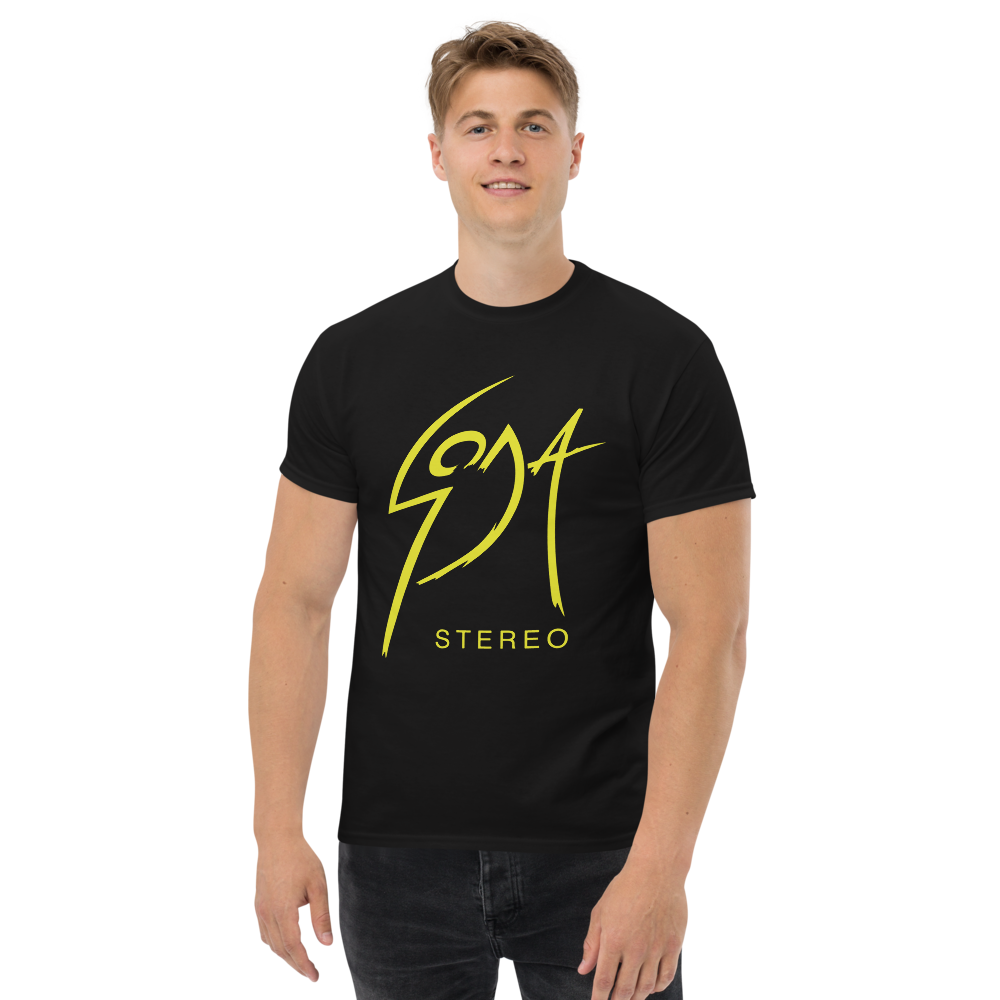 Soda Stereo. Algodón 100%. Corte Unisex. Negra. Opción 1. CAM2723.