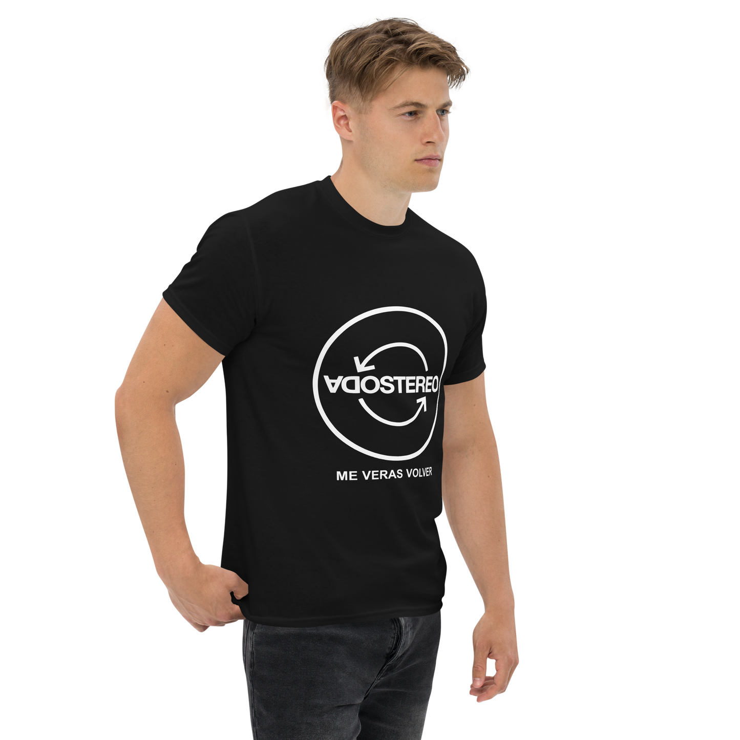 Soda Stereo. Algodón 100%. Corte Unisex. Negra. Opción 2. CAM2726.