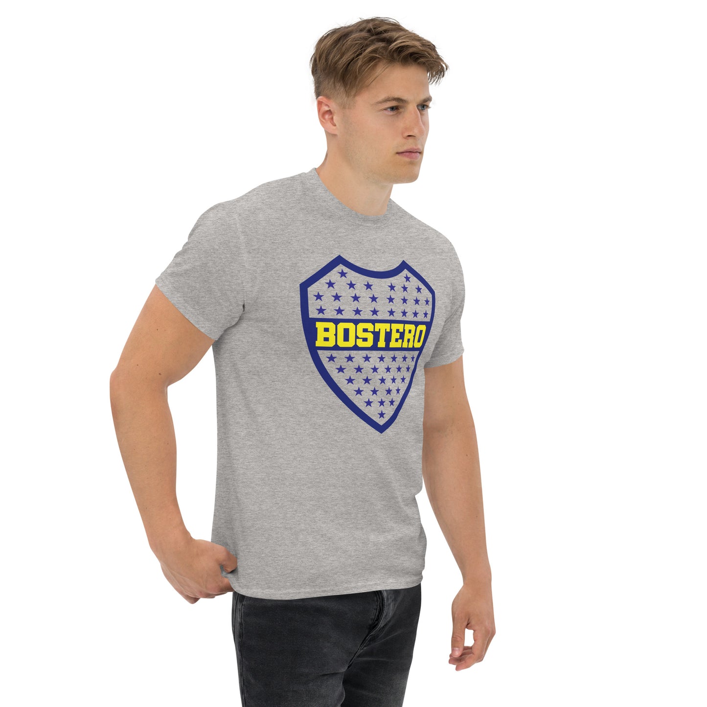 Club Atlético Boca Juniors. CABJ. Algodón 100%. Corte Unisex. Blanca o gris. CAM1217.