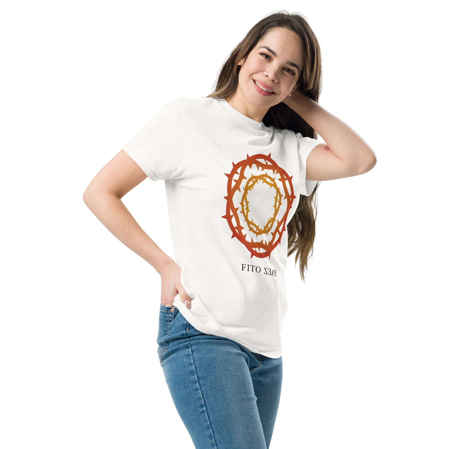 Fito Paez. El Sacrificio. Algodón 100%. Corte Unisex. Blanca y gris. CAM2814.