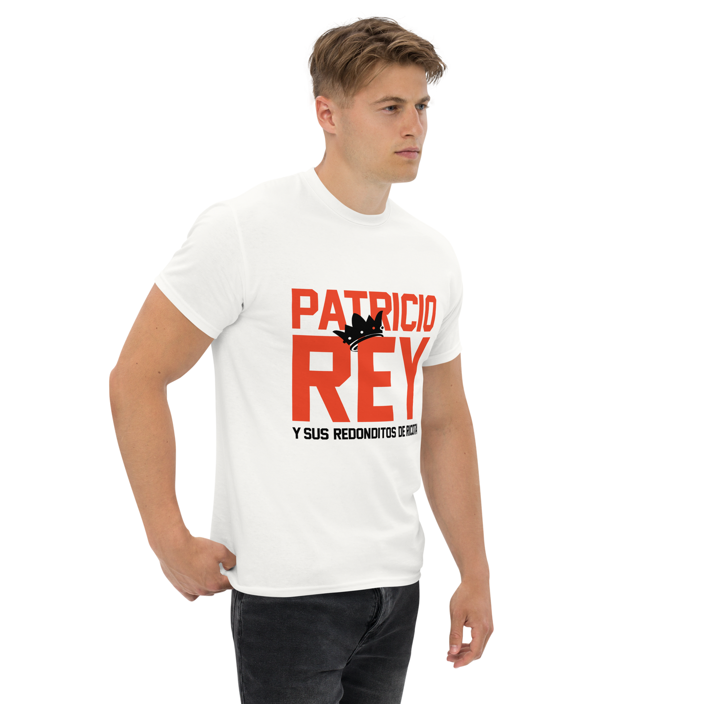 Patricio Rey y sus Redonditos de Ricota. Algodón 100%. Corte Unisex. Blanca o gris. Opción 1. CAM2512.